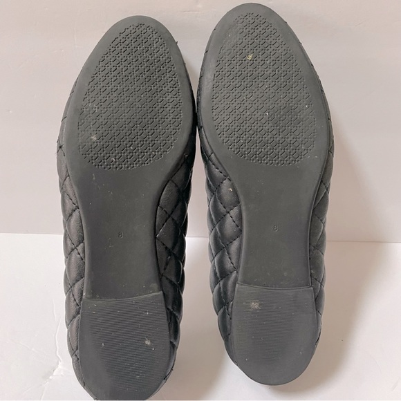 Tory Burch Benton 2 Quilted Black Ballet Flats 8 - Picture 15 of 16